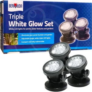 Bermuda Submersible White LED Lights - Set of 3