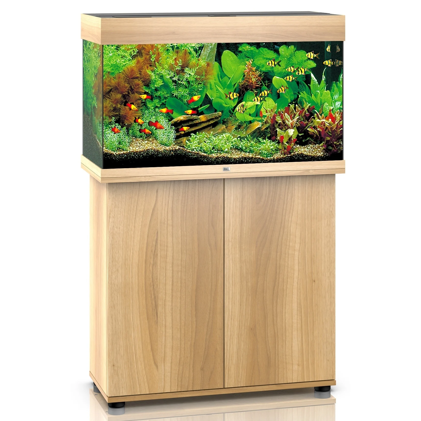 Juwel Rio 125 aquarium and cabinet in light wood